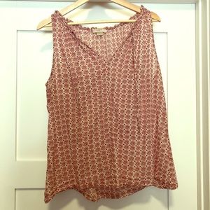 Loft size large sleeveless shirt